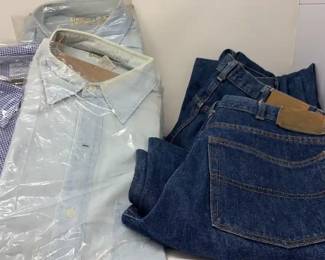 men RL jeans and buttondowns