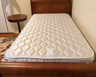 mcm frame twin with mattress and boxspring