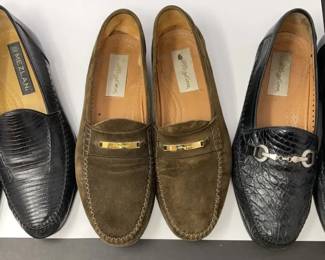 lzard and croc loafers