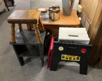 Side Table, Stool, Step Up Stool