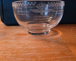 2003 Tiffany Speedway Commemorative Glass Bowl