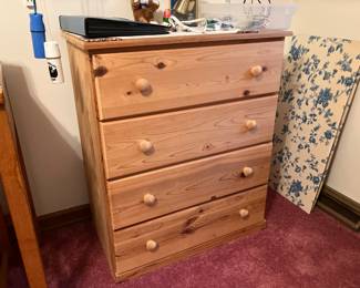 Wood Chest of Drawers