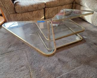 Swivel Glass Coffee Table