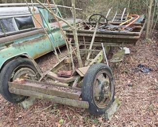 1931 Ford Model AA Stake Truck frame, body parts & more (incomplete)