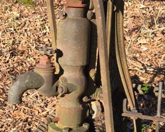 Cast Iron water well hand pump with tractor belt drive 