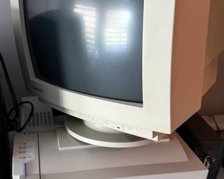 Computer Monitor and HP LaserJet Printer