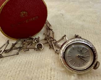 Bucherer Pendant Watch with Chain