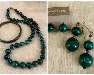 Necklace, Earrings, Bangle Bracelet