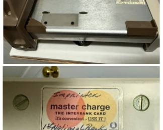 Addressograph Manual Credit Card Imprinter (Knuckle-Buster)