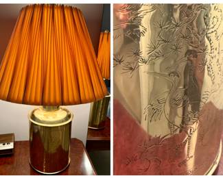 Crane Brass Table Lamp