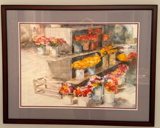 Matted and Framed Art - Flowers - D. Galloway 53/1000