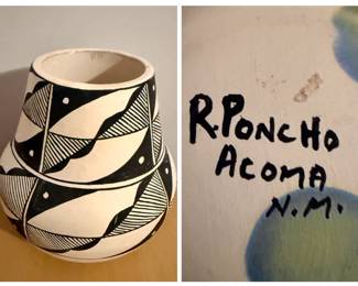 Black and White Geometric Pottery - R Poncho 