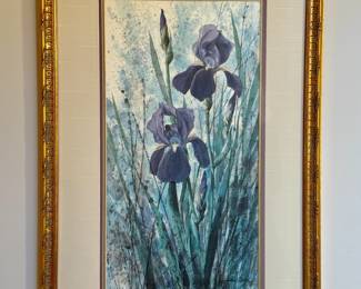 Matted and Framed Art - "Miss Mamie's Irises" - Jim Gray, 274/1500
