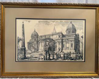 Matted and Framed Art - "Santa Maria Maggiore" 