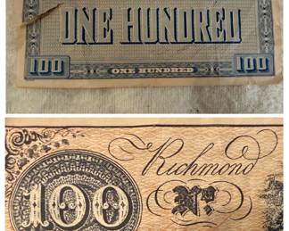 $100 Confederate States of America Banknote