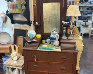 Antique dresser with mirror