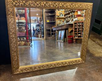 beautiful gold wall mirror