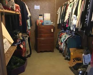 Chest, men’s and women’s clothing