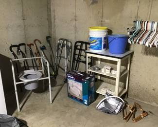 Vintage cart, special needs supplies