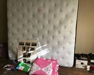 King size mattress and quilts