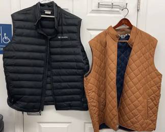 Black Brown Mens Vest