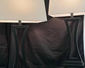 Two Maxax Modern Table Lamps 29inches Tall