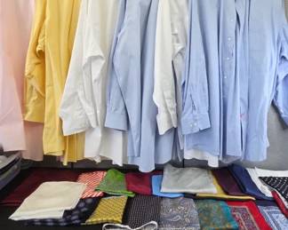 Pocket Squares Galore And Long Sleeved Oxfords 