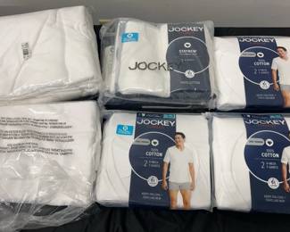 Brand New Size 4XLT White VNeck TShirts