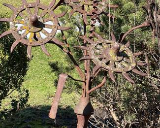 Outdoor Flower Sculpture