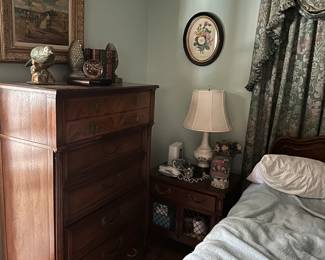 Antique Wooden Highboy Chest of Drawers