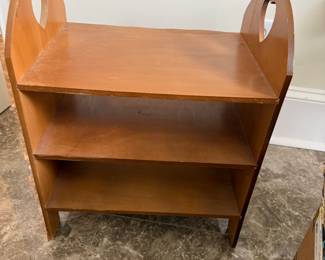 Small Amish Motif with heart cut out childrens display shelf