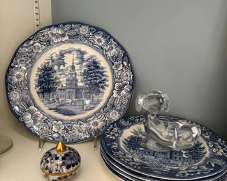 Blue and White Plates
