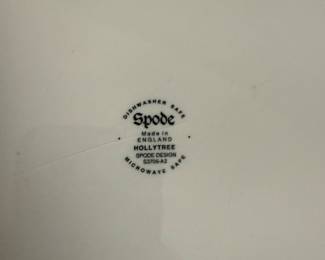 4 Spode Holly Tree Charger Plates BUY IT NOW $120