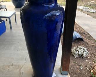 Large blue pot