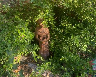 Saint Francis pottery Statue