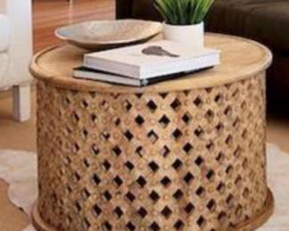 round Moroccan coffee table