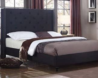 Beds charcoal Betty queen headboard