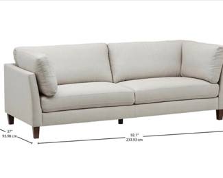 Kent Long Luxe cream sofa