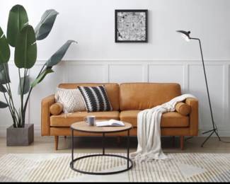 Modern Camel leather sofa 80β