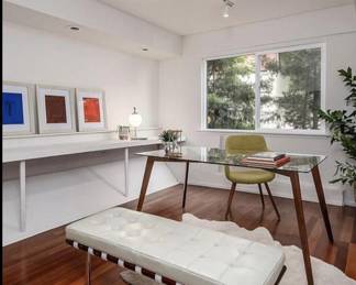 - Little green chair
- Leather luxe bench