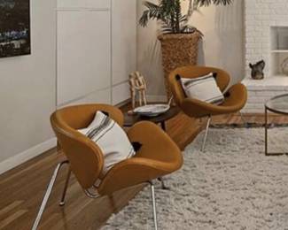 Saddle mod classic leather chairs