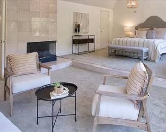 Serena and Lilly washed cane chairs