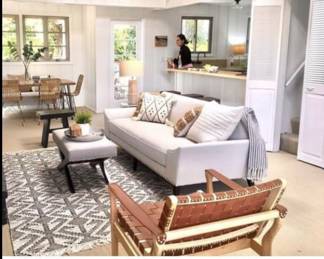 - SET 2/ Woven saddle leather chairs ( QTY 2)