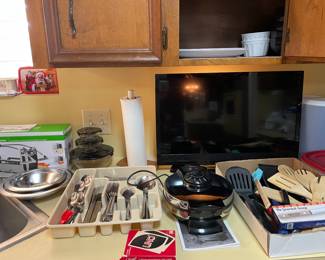 Flatware, smallTv etc