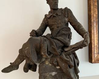 Antique metal statue/figure