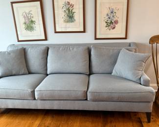 Like new grey/blue Ethan Allen sofa