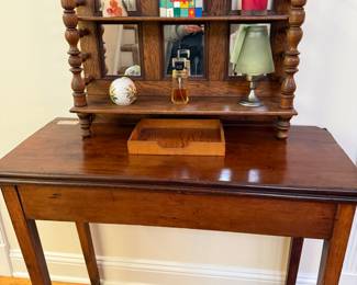 Wall shelf and flip top table