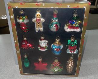 Mercury glass Christmas ornaments