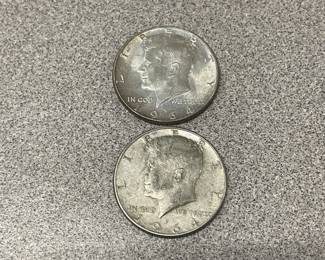 Silver Kennedy half dollars