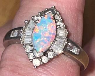 Sterling and Opal ring